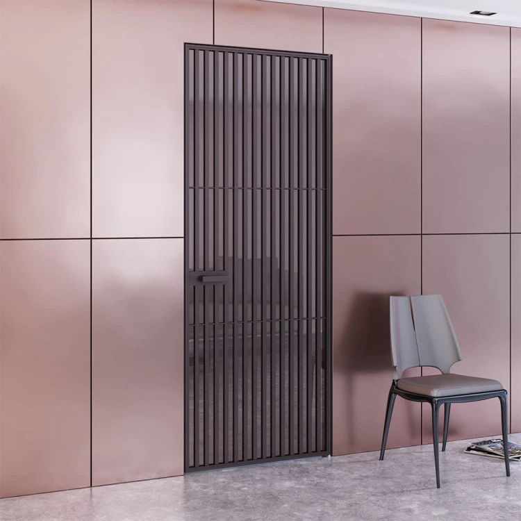Скрытые двери Verti 40 Aludoors Алюминиевый профиль · Стекло