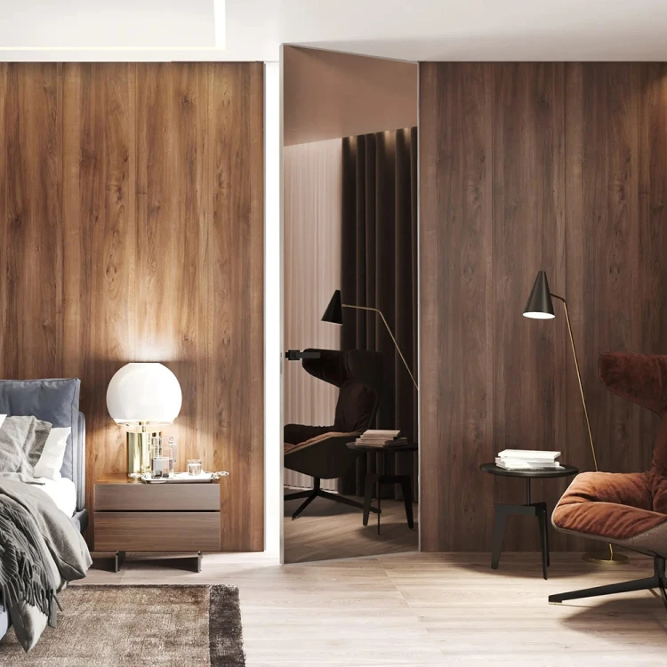 Скрытые двери SecretDoors 40 Зеркало Бронза · Графит
