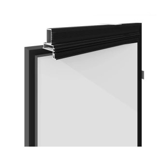 Скрытые двери Filo Muro 45 Ral/Ral Алюминиевый торец Черный