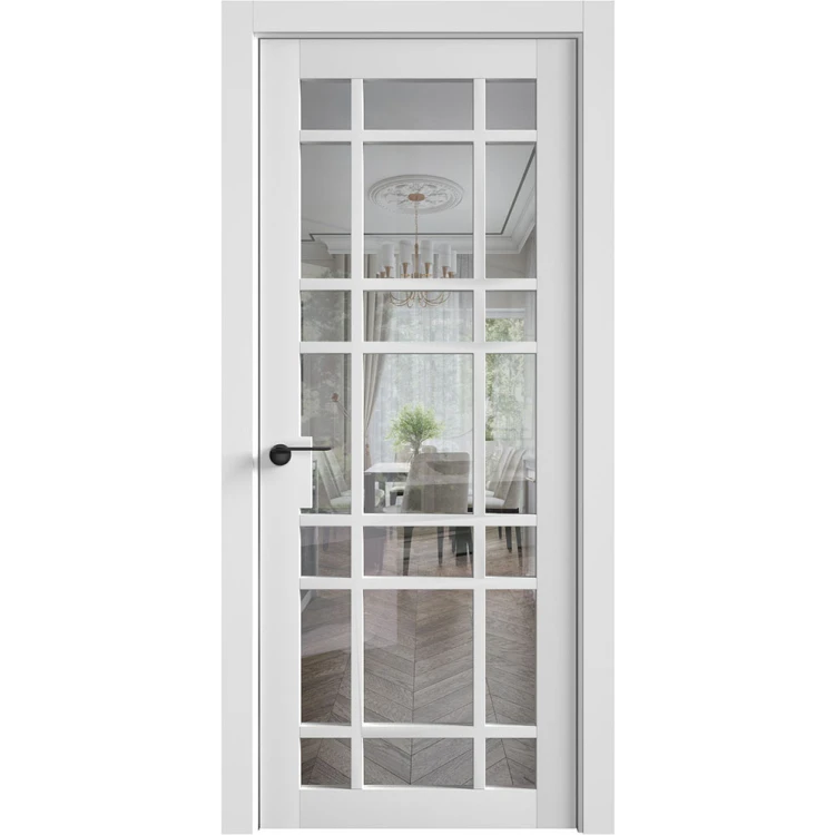 Двухстворчатые двери Fine Clear Double из массива ольхи