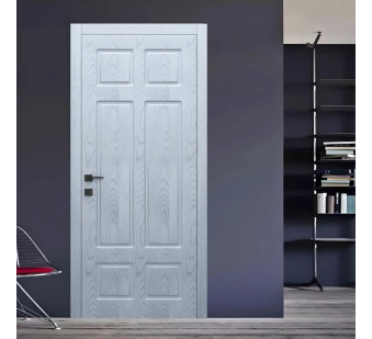 Двери Classic Wood СW12 Dooris Крашеный шпон ясеня · Белый