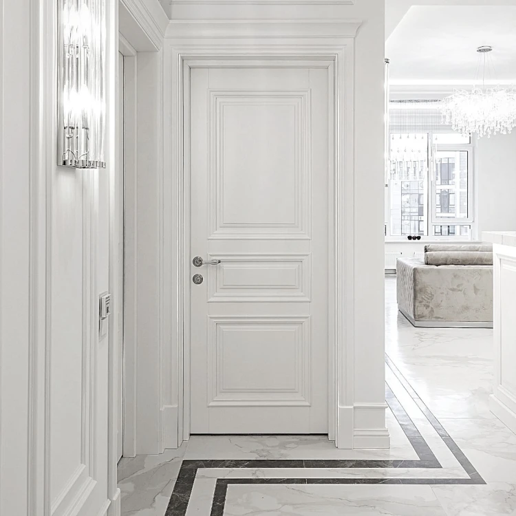 Межкомнатные двери Linea White Массив ясеня · Окрашенные