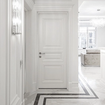 Межкомнатные двери Linea White Массив ясеня · Окрашенные
